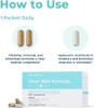 Vitamedica Clear Skin Formula +Ha - Daily Supplements Packets, 30-Count
