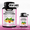 Vegan Women'S Daily Multivitamin 50 Plus With Organic Wholefood Based Natural Ingredients, Ginger, Maca, Multi-Vitamin B Complex & More - Energy Support, Immune System Booster -90 Capsules
