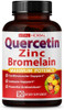 Premium High Purity Quercetin 98% With Bromelain Capsules Equivalent To 3470 Mg - Maximum Potency With Green Tea Ashwagandha - Supports Overall Health Strength Energy - 90 Days Supply