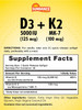 Sundance Vitamin D3 K2  40 Quick Release Softgels  5000 Iu  Non-Gmo And Gluten Supplement