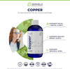 Liquid Ionic Chelated Copper  Natural Elixir For Healthy Connective Tissue  Healthy Hair, Skin, Nails & Collagen  Healthy Iron Levels  Mood Balance  96 Day Supply
