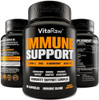 Immune Support Vitamins - Elderberry With Zinc, Vitamin C, And Garlic For Adults - Sambucus Black Elderberry Capsules & Echinacea Immunity Renewal Complex - Powerful Vegan 10 In 1 Immune Defense