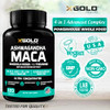 Ashwagandha 5,000Mg + Maca Root Black, Red, Yellow 4,000Mg, Rhodiola & L-Theanine: 30:1 Extract Ashwagandha Capsules, 20:1 Extract Maca Root Capsules - Supplement For Men And Women