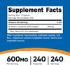 Nutricost N-Acetyl L-Cysteine (NAC) 600mg 240 Vegetarian Capsules - Vegan Non-GMO Gluten Free