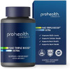 Prohealth Nad Triple Boost Ultra With 500Mg Niagen Nr. 3X Nad Boost Plus Apigenin, Pqq And Quercetin. Promotes Longevity, Heart And Brain Health, Activates Sirtuins For Cellular Repair. (30 Servings)