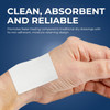 MED PRIDE Non-Adherent Pads 3" X 4" Sterile Wound Dressings, Individually Wrapped, Highly Absorbent, Painless Removal, Pack of 100