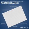 MED PRIDE Non-Adherent Pads 3" X 4" Sterile Wound Dressings, Individually Wrapped, Highly Absorbent, Painless Removal, Pack of 100