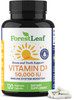 ForestLeaf Vitamin D3 50000 IU - Bone Health and Immune Support Supplements for Women and Men 120 Vegetable Capsules
