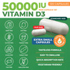 ForestLeaf Vitamin D3 50000 IU - Bone Health and Immune Support Supplements for Women and Men 120 Vegetable Capsules