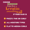 Ogx Frizz- + Keratin Smoothing Oil Shampoo 5 In 1 For Frizzy Hair Shiny Hair 13 Fl Oz