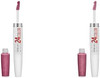 Maybelline Super Stay 24 Liquid Lipstick 2-Step Makeup With Moisturizing Balm  Infinite Petal Pink And Perpetual Plum Purple  1 Count Each Maybelline Super Stay 24 Liquid Lipstick 2-Step Makeup With Moisturizing Balm  Infinite Petal Pink And Perpetual Plum Purple  1 Count Each