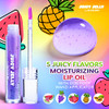 Blossom Juicy Jelly Moisturizing Lip Care Fruit Flavored Nourishing Lip Oil + Ph Technology Custom Color Changing Strawberry Crystal Lip Balm 2 Pack Bundle Grape/Purple