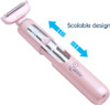 Hatteker Electric Lady Shaver Razor Wet and Dry Waterproof Bikini Trimmer for Women Rechargeable Legs Underarms Public Hair Painless Extendable Handle