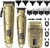 Hatteker Professional 3 in 1 Hair Trimmer - Beard Trimmer & Electric Shaver - Cordless Men's Grooming Set with LCD Display