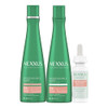 Nexxus Minoxidil Shampoo Conditioner & Leave-In Hair Serum Unbreakable Care 3 Pack With Biotin Keratin And Collagen Amino Acids 13.5 Oz 2 Fl Oz
