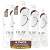 Olay Ultra Moisture Body Wash For Women 24Hr Moisturizing For Smooth & Healthy Skin Coconut Oil Scent 22 Oz (Pack Of 4)