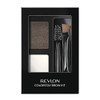 Revlon Colorstay Brow Kit Includes Longwear Brow Powder Clear Pomade Dual-Ended Angled Tip Eyebrow Brush & Spoolie Brush Soft Black (101) 0.08 Oz