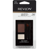Revlon Colorstay Brow Kit Includes Longwear Brow Powder Clear Pomade Dual-Ended Angled Tip Eyebrow Brush & Spoolie Brush Soft Black (101) 0.08 Oz