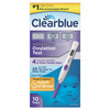 Clearblue Advanced Digital Ovulation Test, Predictor Kit, featuring Advanced Ovulation Tests with digital results, 10 ovulation tests