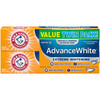 Arm & Hammer Advanced White Extreme Whitening Toothpaste, TWIN PACK, Clean Mint- Fluoride Toothpaste