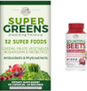 Country Farms Super Greens Fruit Vegetable Probiotics Antioxidants Phytonutrients Beet Root Nitric Oxide Circulation Immune Support Capsules