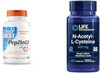 Doctor'S Best Pepzin Gi 120 Veggie Caps & Life Extension Nac Immune Support 60 Capsules