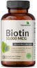 Futurebiotics Biotin 10000 Mcg High Potency Tablets Supports Healthy Hair Skin & Nails & Energy Production Nongmo 360 Vegetarian Tablets