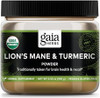 Gaia Herbs Lion'S Mane & Turmeric Powder Herbal Mushroom Supplement Powder To Help Maintain Brain Health And Recall Usda Organic3.53 Oz (Up To 45Day Supply)