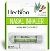 Herbion Naturals Nasal Inhaler Nonmedicated Relieves Nasal Congestion & Blockage Sinusitis Conditions Menthol Clove Oil Eucalyptus Oil & Camphor 0.05 Fl Oz (1.5Ml)