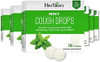 Herbion Naturals Cough Drops With Natural Mint Flavor Soothes Cough For Adults And Children Over 6 Years 18 Drops Pack Of 6 (108 Lozenges)