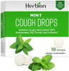 Herbion Naturals Cough Drops With Mint Flavor Soothes Cough For Adults And Children Over 6 Years 18 Drops No Artificial Flavor No Added Color 48 Pack