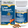 Herbion Naturals Liver Support Herbal Blend With Milk Thistle Supports Healthy Liver Function Promotes Detoxification Supports Appetite 60 Vegicaps (Pack Of 48)