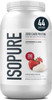 Isopure Zero Carb 100% Pure Whey Isolate Protein Powder Gluten Free With Vitamins Strawberries & Cream 25g Protein Per Serving, 3 Lbs 44 Servings