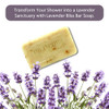 Dr Jacobs Naturals Triple Milled Loofah Exfoliating Castile Bar Soap 5 Oz. Luscious Lavender