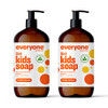 Everyone 3In1 Soap Body Wash Bubble Bath Shampoo 32 Ounce (Pack Of 2) Vanilla And Lavender Coconut Cleanser With Organic Plant Extracts And Pure Essential Oils (Packaging May Vary) (Pallet)