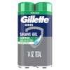 Gillette Series 3X Action Shave Gel Sensitive Twin Pack 7 Oz