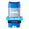 Gillette Antiperspirant And Deodorant For Men 72Hr Sweat & Odor Protection Long Lasting Freshness Antiwhite Mark Technology Clear Gel Cool Wave Scent 3.8 Oz