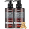 Kundal Honey & Macadamia Natural Shampoo Korean Hair Care Shampoo Damage Repair Strengthen With Honey Argan Oil Macadamia Oil  Paraben & Sulfate 16.9 Fl Oz (Pack Of 2) (Baby Powder)