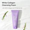 Mary&May White Collagen Cleansing Foam Duo Twin Pack  Deep Cleansing Hydrating Formula for Firm and Radiant Skin with Niacinamide  Korean Skincare EWG Green Grade Hypoallergenic 10.14 Fl Oz
