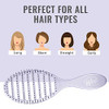 Wet Brush Speed Dry Hair Brush Purple (Osmosis) Vented Design And Ultra Soft Heatflex Bristles Are Blow Dry Safe With Ergonomic Handle Manages Tangle And Uncontrollable Hair Pain