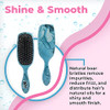 Wet Brush Shine Enhancer Artic Blue Ultrasoft Intelliflex And Natural Boar Bristles For Shiny Smooth Hair For Women Men Wet Or Dry Use