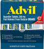 Advil Ibuprofen Tablets 200 Mg Pain Reliever/Fever Reducer (Nsaid) 100 Tablets (50 Packets Of 2 Tablets Each)