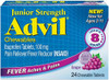 Advil Junior Chewable Ibuprofen Tablets Grape 100Mg 24 Tablets Each (Pack Of 4)