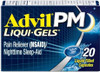 Advil Pm Liquigels Pain Reliever And Nighttime Sleep Aid Pain Medicine With Ibuprofen For Pain Relief And Diphenhydramine Hcl For A Sleep Aid 20 Liquid Filled Capsules Back To College