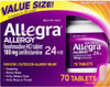 Allegra Adult 24 Hour Allergy Tablets 180Mg Noticeable Relief In 1 Hour (70 Count )