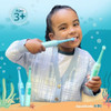 Aquasonic Kids Electric Toothbrush Set For Ages 3+ Soft Bristles Oscillating Brush Head Builtin Battery Aquarium Adventures