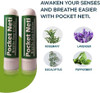 Basic Vigor Pocket Neti Breathe Easy Himalayan Salt Aromatherapy Sinus Inhaler (2Pk) & Stress Release Inhalers Bundle (2Pk). Made In The Usa.