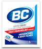 Bc Powder Original Strength Pain Reliever Aspirin Dissolve Packs 6 Count