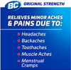 Bc Powder Original Strength Pain Reliever Aspirin Dissolve Packs 6 Count