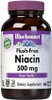 Bluebonnet Nutrition Flush Niacin 500Mg For Nutritional Cardiovascular Support Vegetable Capsules Soy/Dairy/Gluten Nongmo Kosher Vegan White 120 Count